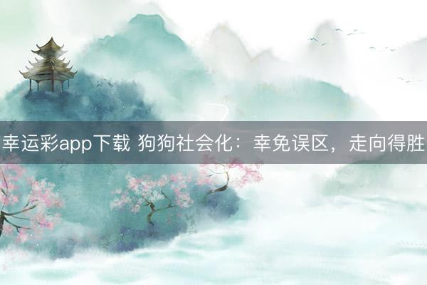幸运彩app下载 狗狗社会化：幸免误区，走向得胜